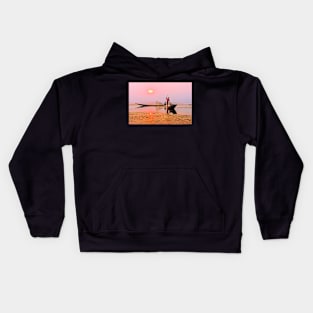 Sunset over Inle Lake Kids Hoodie